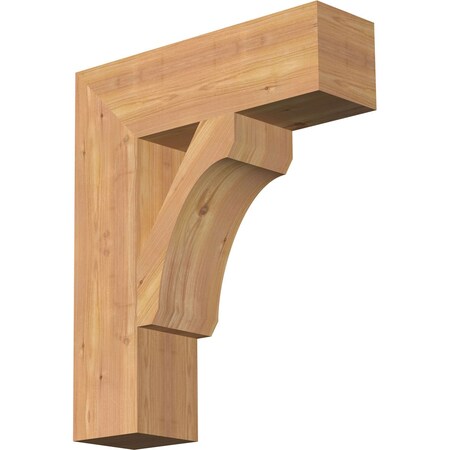 Ekena Millwork Legacy Block Smooth Bracket, Western Red Cedar, 5 1/2"W x 20"D x 24"H BKT06X20X24LEC05SWR